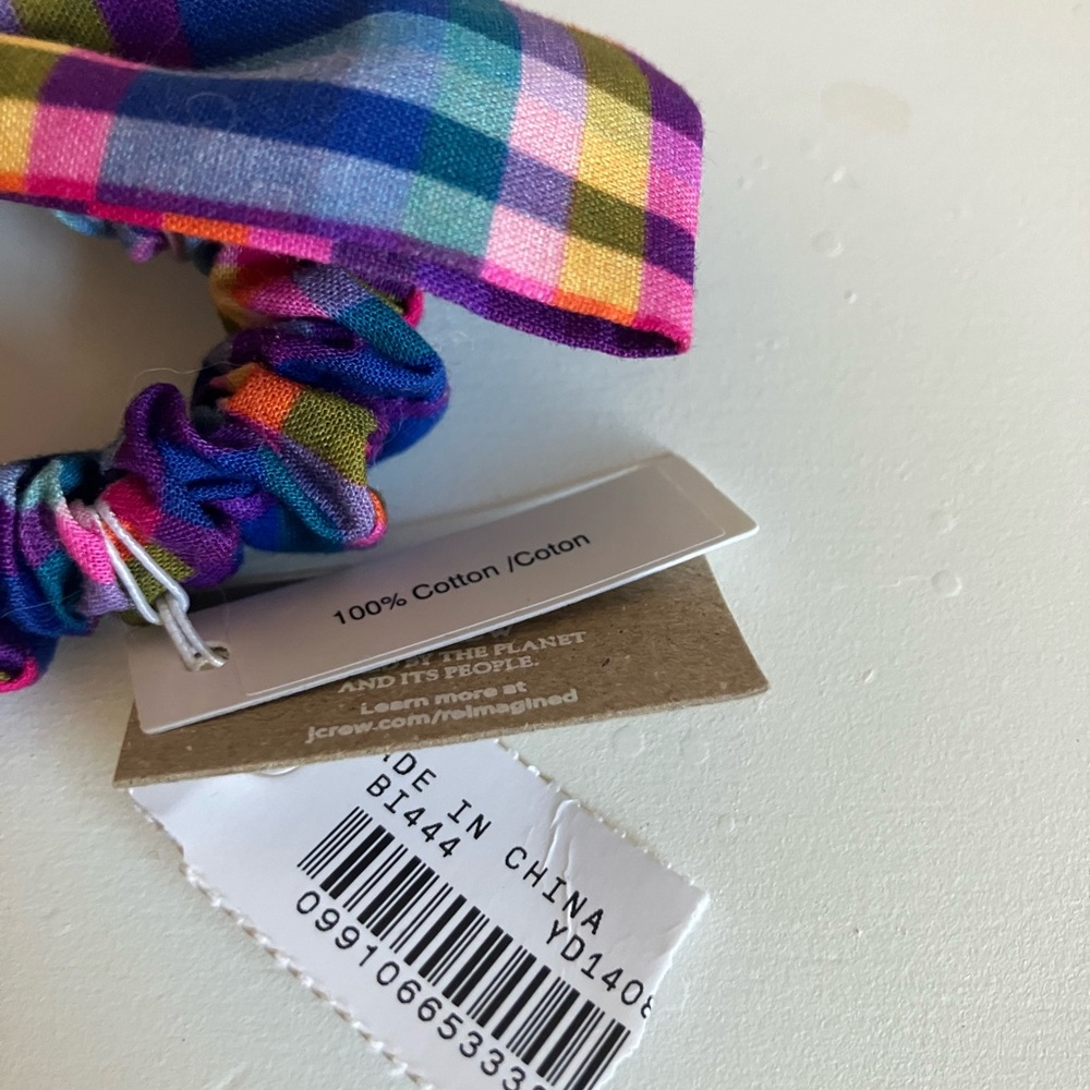 NWTs J.Crew Cotton Scrunchie Hair Bow - Picture 3 of 5